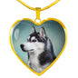 Personalized Husky Necklace, Husky Jewelry, Husky Gift