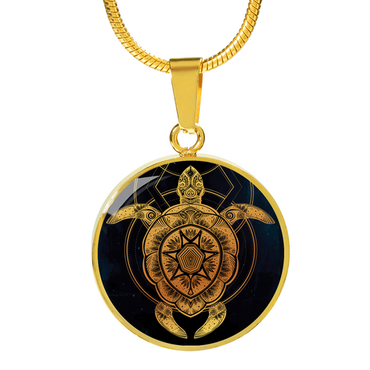 Cosmic Turtle Luxury Necklace | woodation.myshopify.com