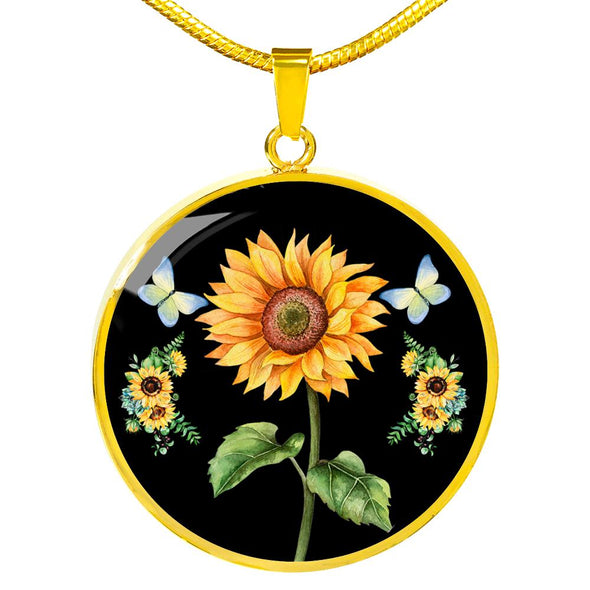 To My Granddaughter - Sunflower Necklace