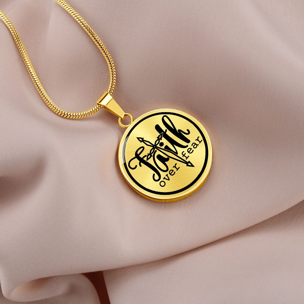 Personalized Faith Over Fear Necklace