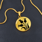 Personalized Tulip Necklace, Tulip Jewelry, Tulip Gift