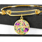 Watercolor Hummingbird - Circle Necklace