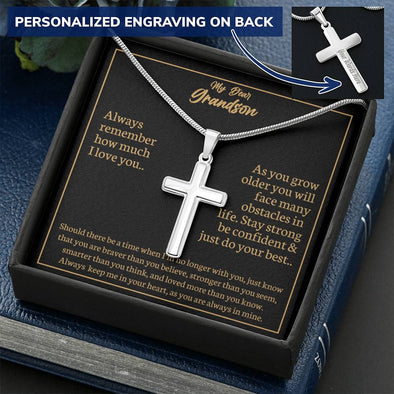 Personalized Artisan Cross Necklace
