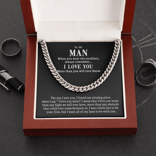 To My Man - Cuban Link Chain Necklace