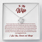 To My Wife - Love Knot Necklace