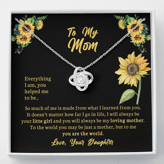 To My Mom - Love Knot Necklace