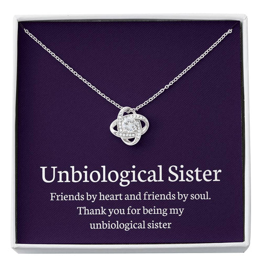 Unbiological Sister - Love Knot Necklace