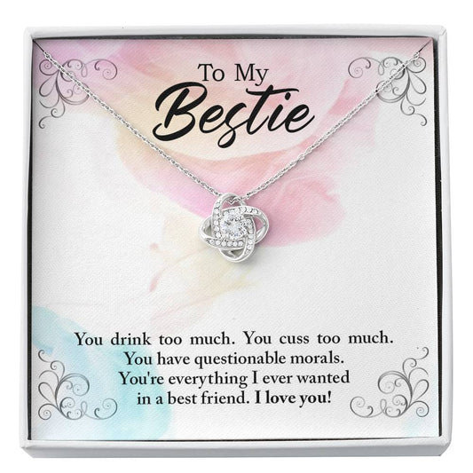 To My Bestie - Love Knot Necklace