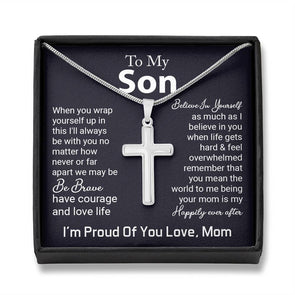 To My Son - Cross Necklace