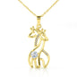 To My Daughter - Giraffe Love Necklace