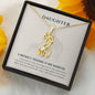 To My Daughter - Giraffe Love Necklace