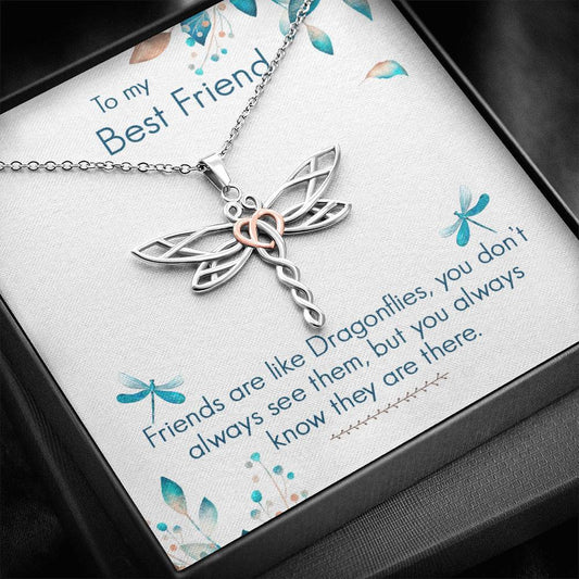 To My Best Friend - Dragonfly Necklace