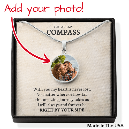 You Are My Compass - Circle Necklace