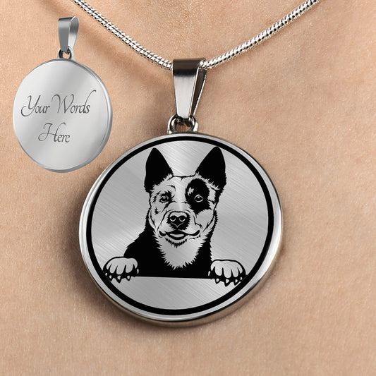 Australian Cattle Dog Personalized Necklace