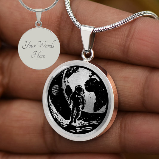Personalized Astronaut Necklace