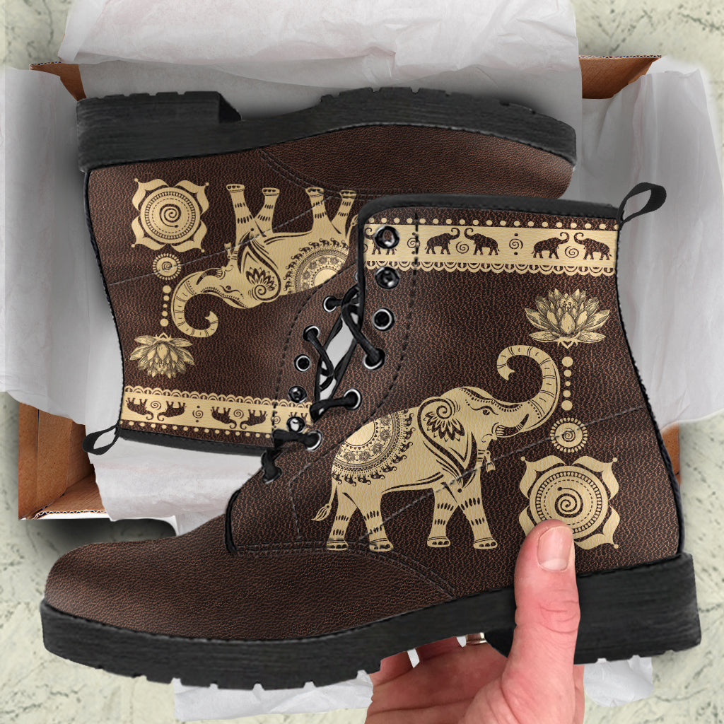 Lotus Elephant Boots | woodation.myshopify.com