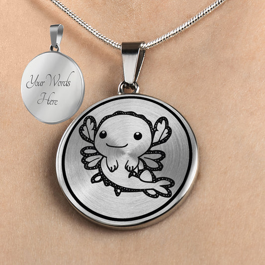 Personalized Axolotl Necklace