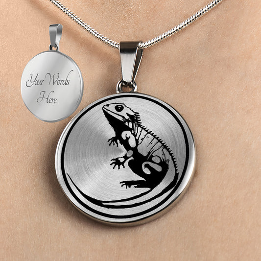 Personalized Bearded Dragon Necklace
