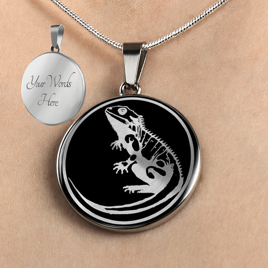 Personalized Bearded Dragon2 Necklace