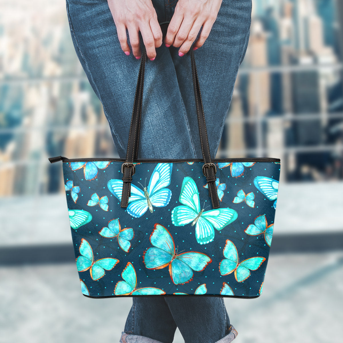 Butterfly Pattern Shopper Bag | SHEIN