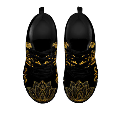 Golden Lotus Elephant Sneakers | woodation.myshopify.com