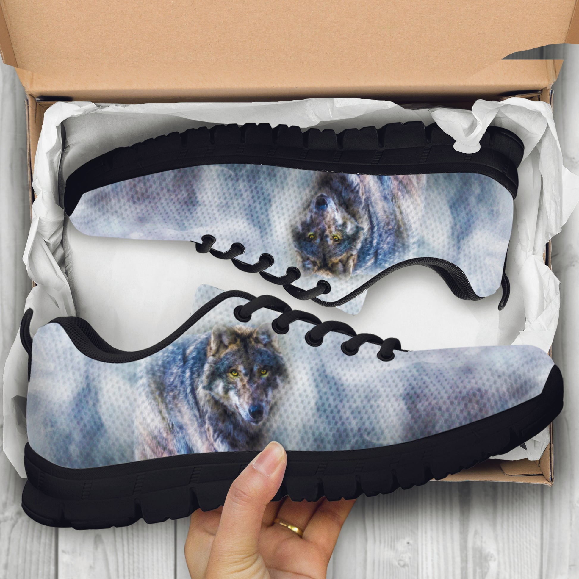 Wild Wolf Sneakers | woodation.myshopify.com
