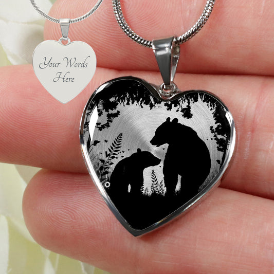 Personalized Momma Bear Necklace