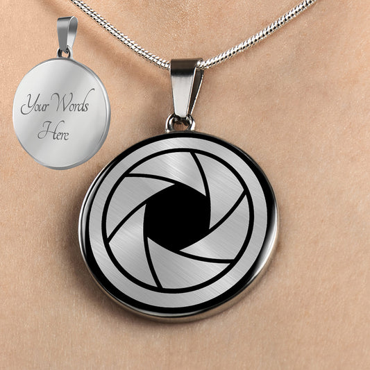 Personalized Camera Lens Necklace, Photographer Necklace, Photography Jewelry