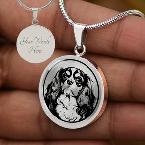 Personalized Cavalier King Charles Spaniel Necklace