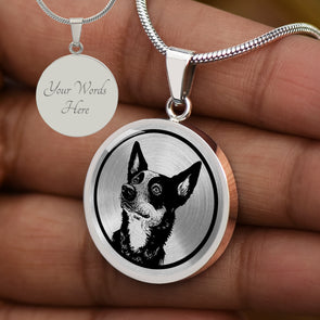 Personalized Australian Cattle Dog Necklace