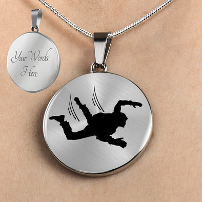 Personalized Parachuter Necklace, Parachute Gift, Paratrooper Jewelry