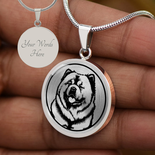Personalized Chow Chow Necklace