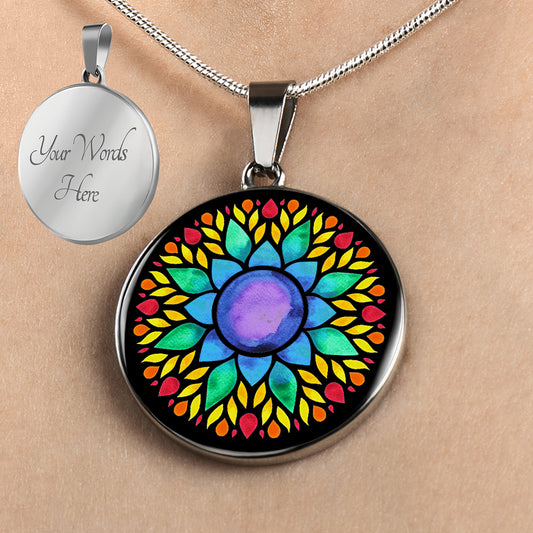Personalized Chakra Color Necklace, Chakra Jewelry