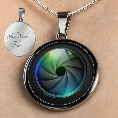 Personalized Camera Lens Necklace, Photographer Necklace, Photography Jewelry