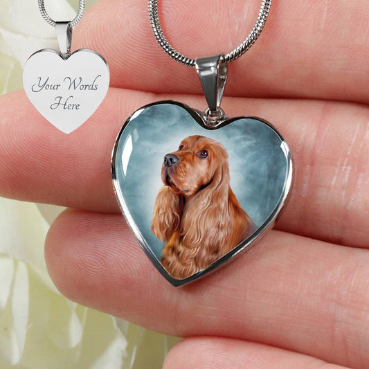 Personalized Cocker Spaniel Necklace