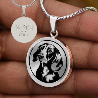 Personalized Dachshund Necklace