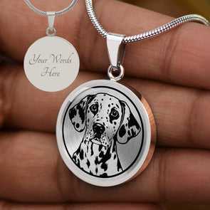 Personalized Dalmatian Necklace