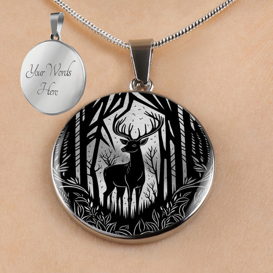 Personalized Deer Necklace
