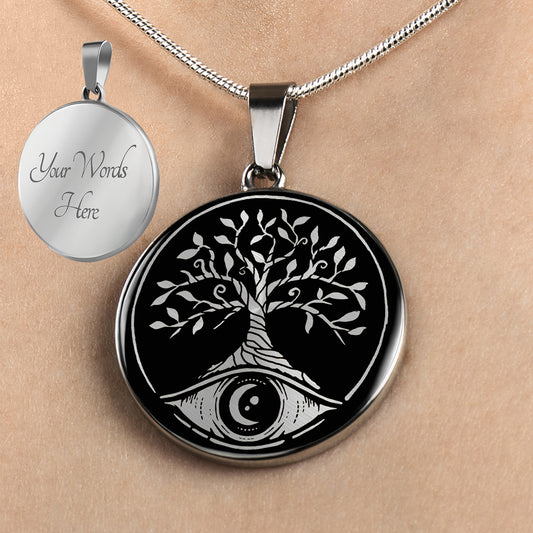 Personalized Tree Of Life Necklace, Tree Of Life Jewelry, Yggdrasil Necklace