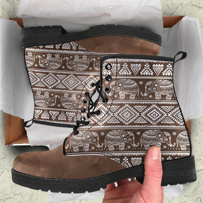 Tribal Elephant Boots | woodation.myshopify.com
