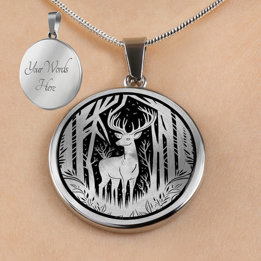 Personalized Deer State Necklaces