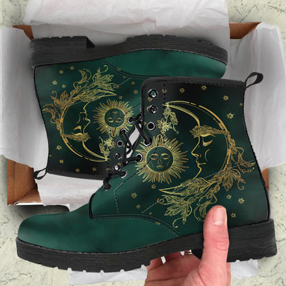 Emerald Sun & Moon Boots