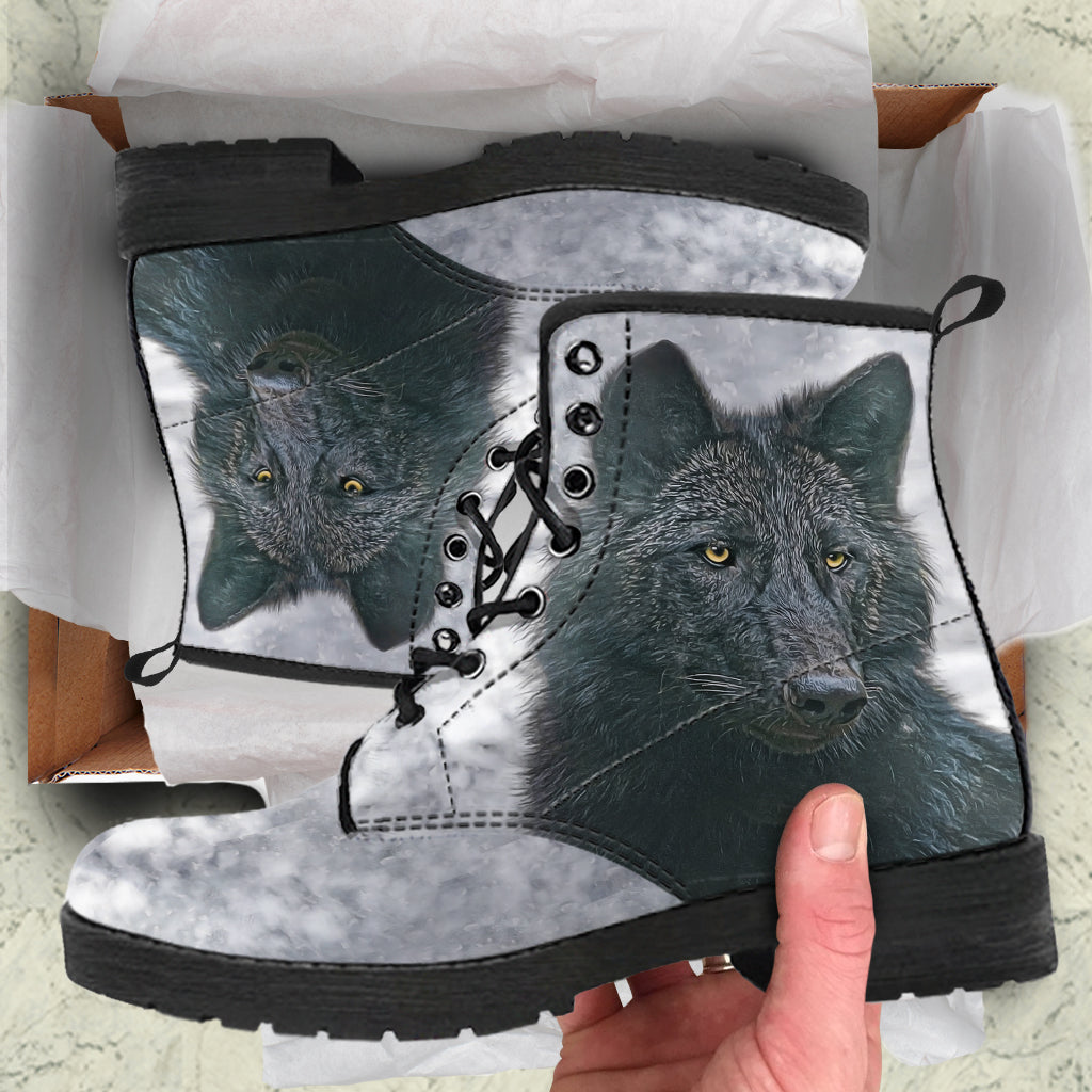 Spiritual Wolf Boots | woodation.myshopify.com
