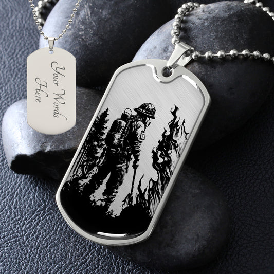 Personalized Firefighter Necklace