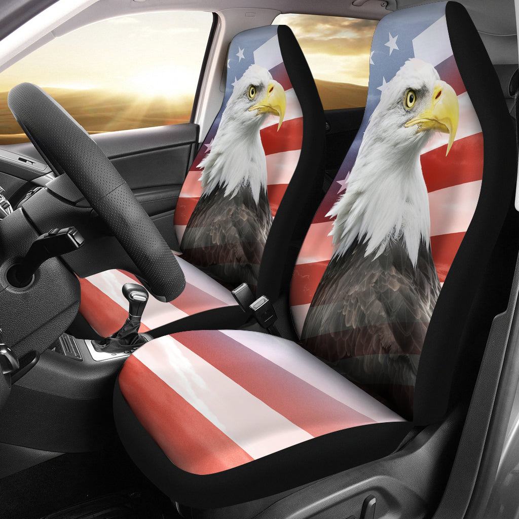 Patriot Eagle Car Seat Covers | woodation.myshopify.com
