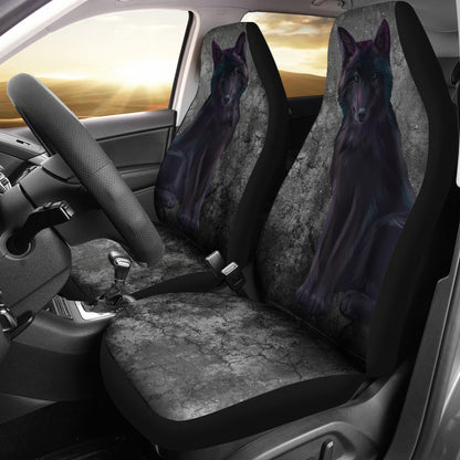 Bohemian Wolf Car Seat Covers | woodation.myshopify.com