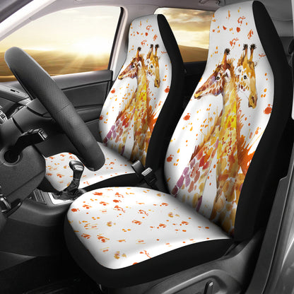 Giraffe Love Car Seat Covers