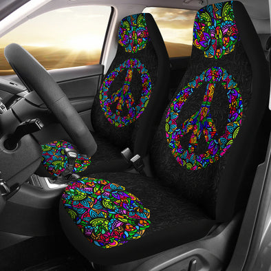 Bohemian Peace & Love Car Seat Covers