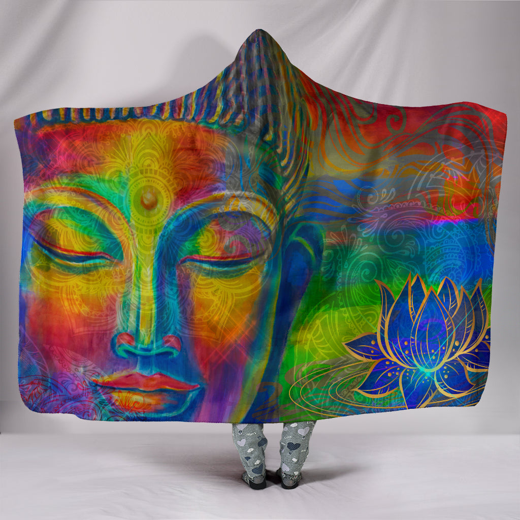 Spiritual Buddha Hooded Blanket | woodation.myshopify.com