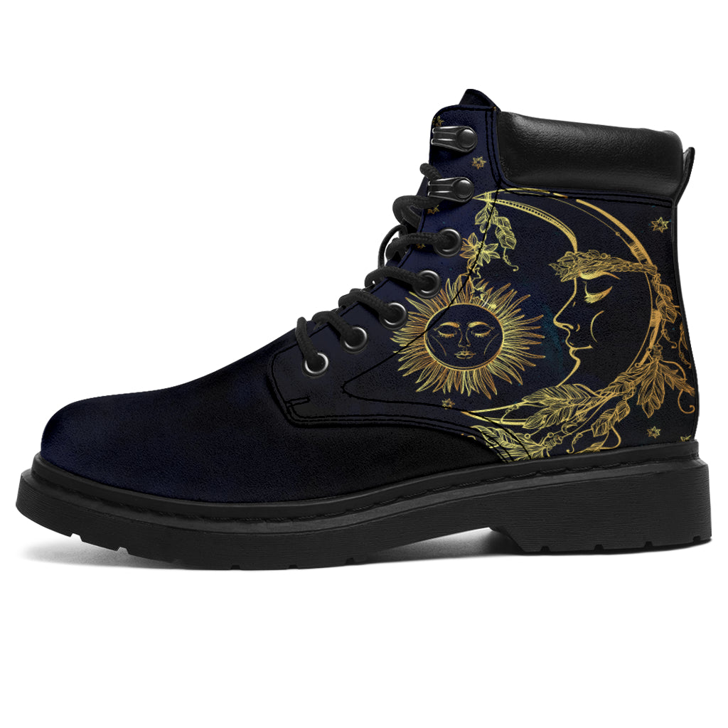 Deep Blue Sun & Moon All-Season Boots